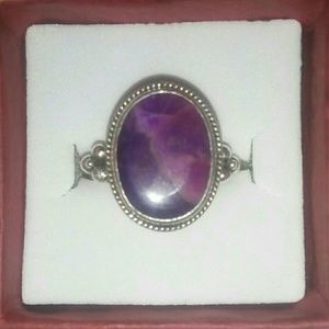 Sugilite Sterling Silver Ring NWOT  Gift Box inc